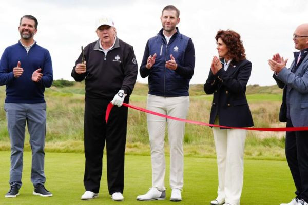 'We love Scotland,' Trump says as he opens new golf course in Aberdeenshire